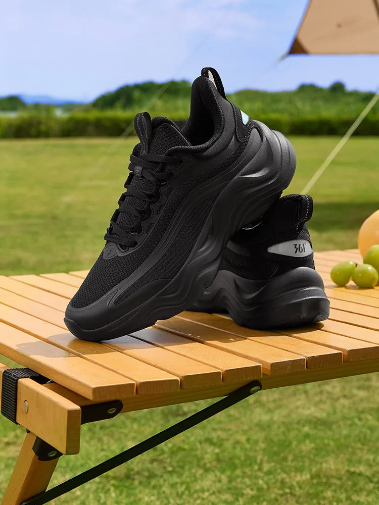 361 Degrees New Women Running RacingShock Absorbing Wear Casual All-Match Resistant Trendy Thick Bottom Female Sneaker 682412245.