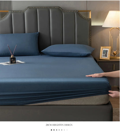 WOSTAR Waterproof mattress protector cover single double bed twin full queen king size elastic fitted sheet style protection pad.