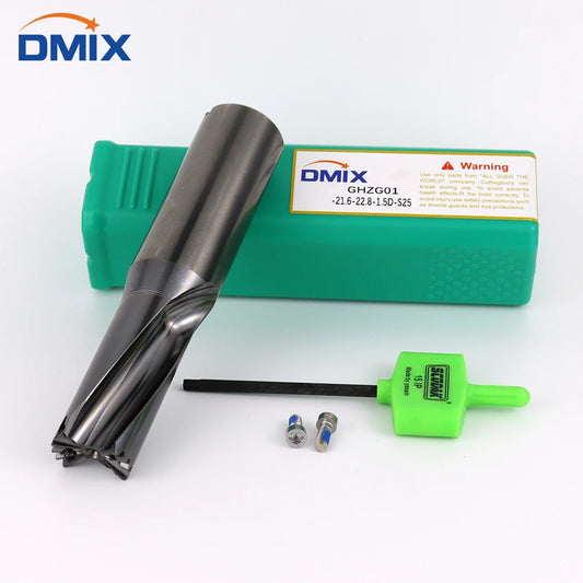 DMIX Crown Hochgeschwindigkeits-Bit 10–25,8 mm, 1,5–5D, gewalttätige Lochbearbeitung, Wende-Innenkühlung, Säbelzahnbohrer, Ersatz-U-Bohrer