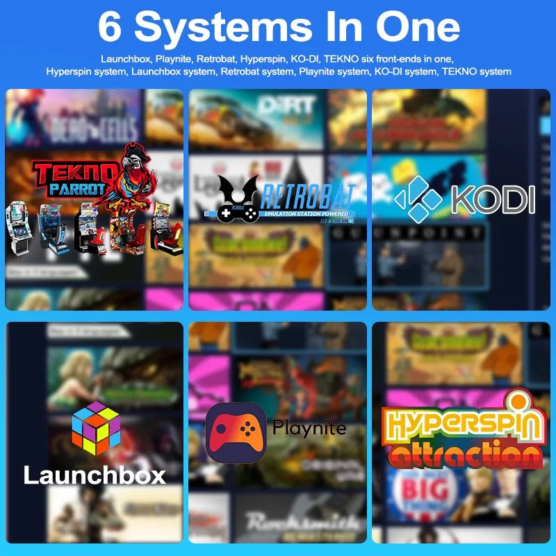 PEAPRIT 12TB Gaming HDD with Hyperspin Launchbox Retrobat Playnite 10K+ Retro Video Games Console for PS3/PS2/PS/Wii/WIIU/SWITCH.