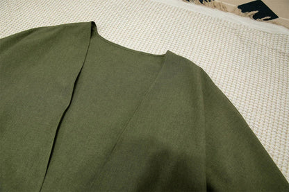 Muslimische Abayas lose Kaftan Frauen islamische Kleidung Mond Stickerei offene Front Abaya Langarm Maxi Länge Kleid Frauen Jilbabs.