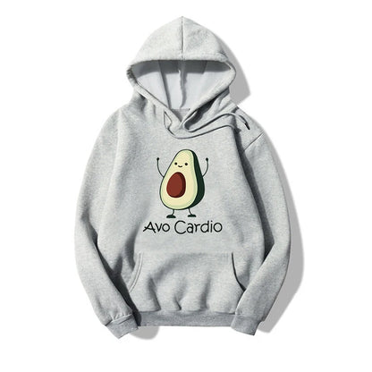 Blessyuki niedlichen Avocados Muster druck lässige Hoodies Frauen Herbst Winter neue einfache Langarm Student Sweatshirt plus Größe Top