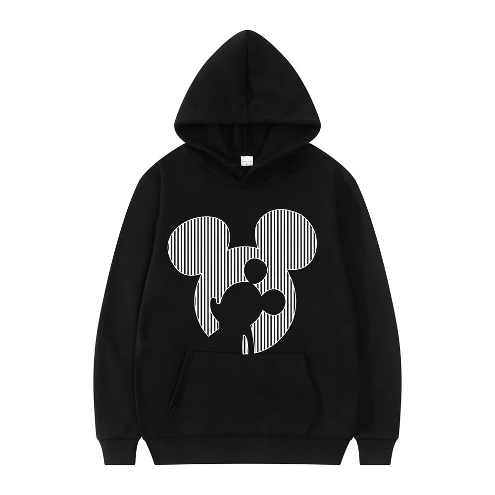 Disney Mickey Mouse Cartoon Anime Women Pullover Tops Spring Autumn Men Hoodie New Fashion Sports Oversized Sweatshirt Clothing.