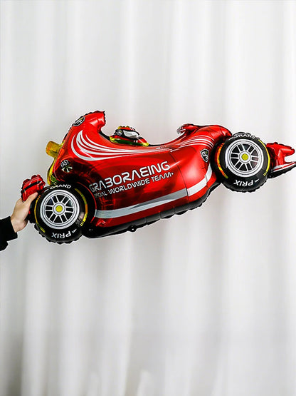 5/120-teiliges Racing-Themen-Party-Ballon-Set, Blitz, Gold-Champion, Autoreifen-Luftballons für Renn-Geburtstagsparty-Dekorationen.