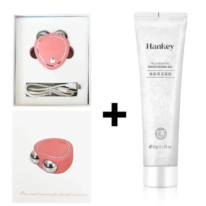 EMS Facial Massager Microcurrent Face Lifting Machine Roller Charging Facial Skin Rejuvenation Beauty Tightening Anti Wrinkle.