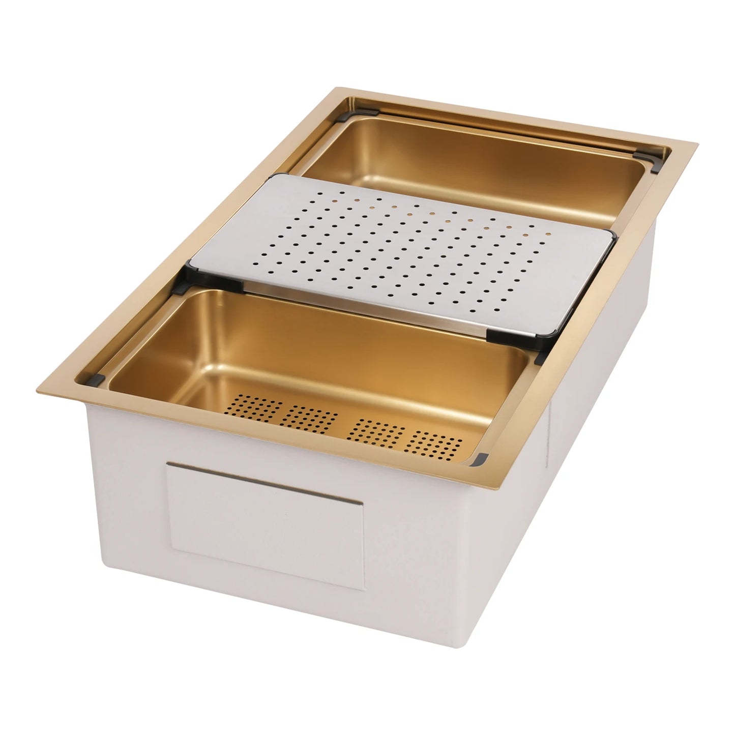 Gold 30 × 18 × 9 Inch 304 Stainless Steel Sink Undercarriage Kitchen Sink Stainless Steel Sink For Restaurants Dessert Shops Etc