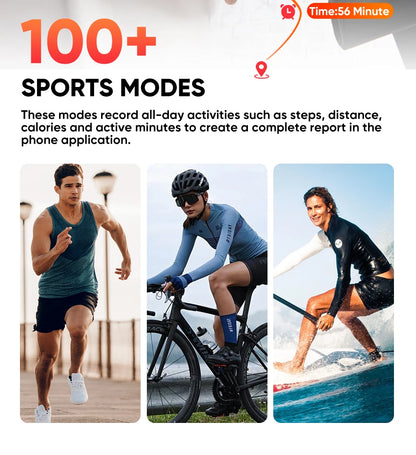 2025 New For Huawei Xiaomi Smart Watch Men Women 1.85-Inch HD AMOLED Full Touch Screen IP68 Waterproof Bluetooth Call SmartWatch.