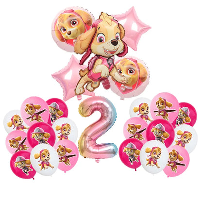 Paw Patrol Rosa Geburtstag Skye Thema Party Dekorationen Geschirr Set Pappteller Tassen Servietten Für Kind Party Liefert Spielzeug Geschenke