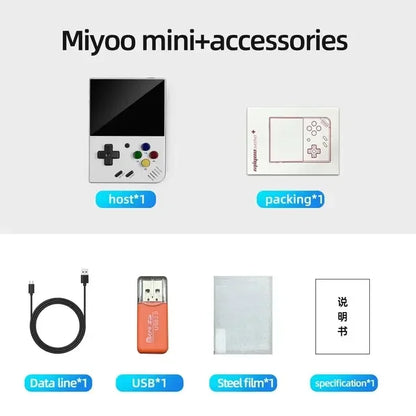 MIYOO Mini Plus Portable Retro Handheld Game Console V2 Mini+ 3.5 Inch IPS Screen Classic Video Game Console Linux System Gift.