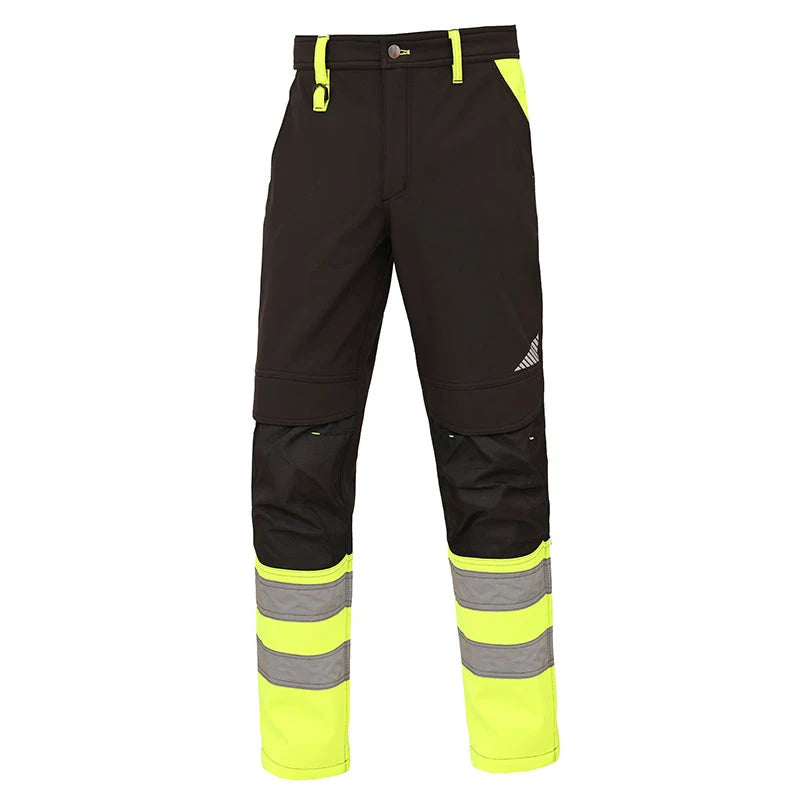 High Visibility Workwear Winter Clothes Hi Vis Suit Reflective Jacket Waterproof Winter and Pockets Reflective Work Pants Set
