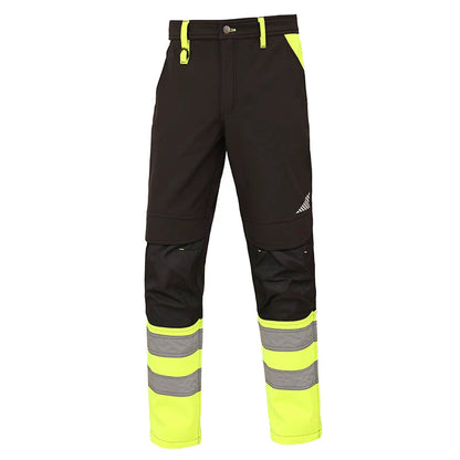 High Visibility Workwear Winter Clothes Hi Vis Suit Reflective Jacket Waterproof Winter and Pockets Reflective Work Pants Set