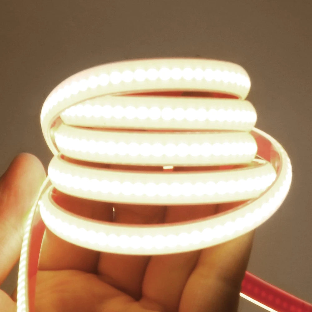 COB LED Streifen Licht Dimmer Schalter EU UK Power Kit 220V 230V 3000K 4000K 6000K 288LED Helle Flex Band Wasserdichte Lineare Beleuchtung