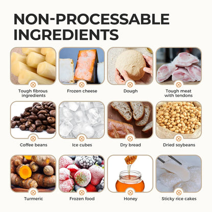 6-in-1 Electric Hand Held Stick Blender Multi-Purpose Immersion Hand Blender,Stainless Steel Blades,Home & Kitchen,MAX 1500W.