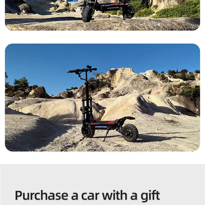 BOYUEDA S3 -11E-Scooter 6000 W Double Motor 60V 38Ah Off-road Scooters Electric 11 -Inch City Folding Electric Scooter