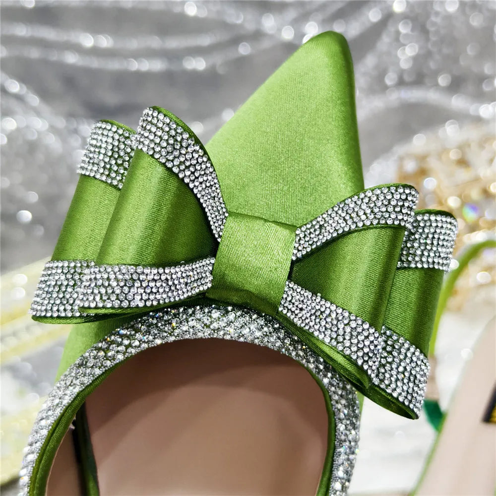 New Arrival Elegant African Party High-heeled Shoes Chain Decoration Trendy Women's Sandals Nigerian Women Wedding Pumps.