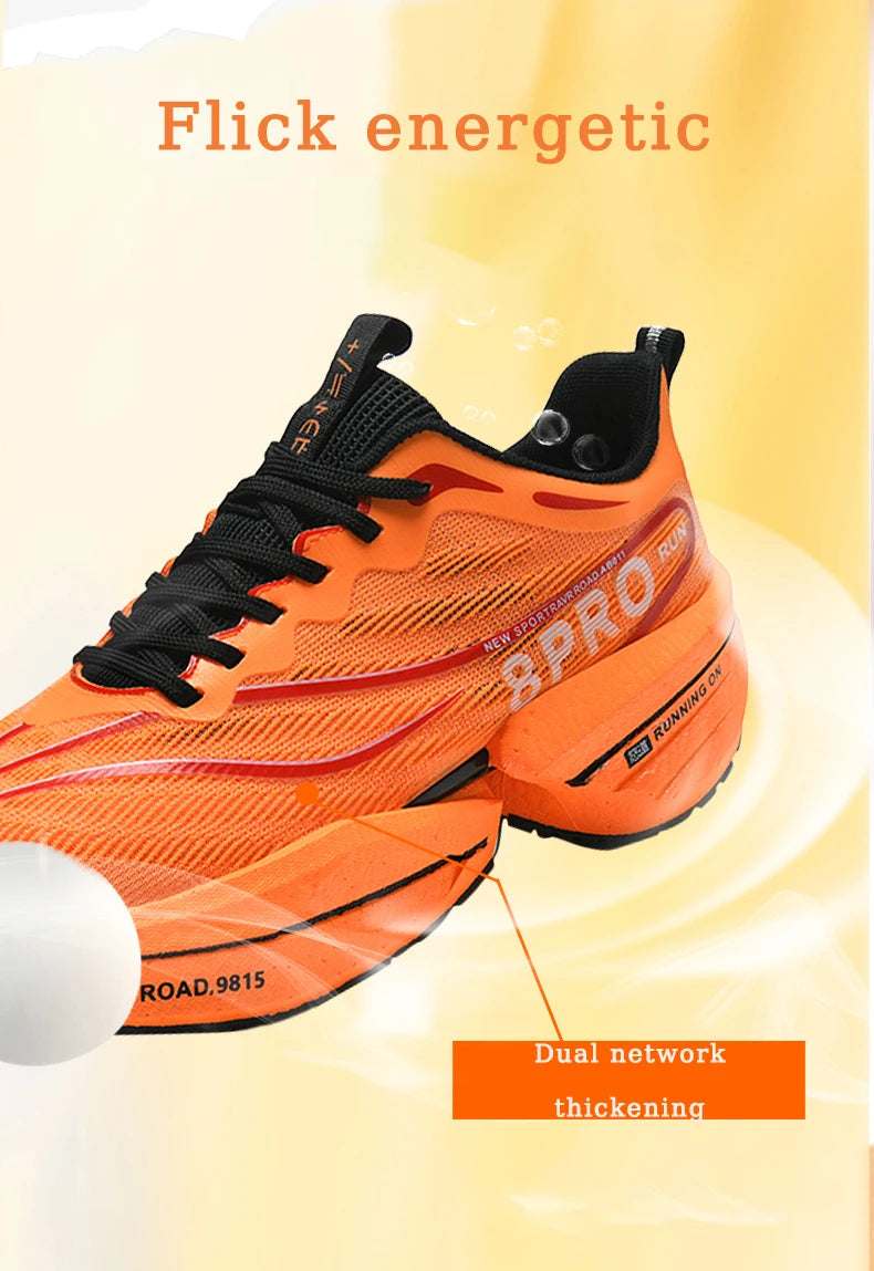 Neue männer Turnschuhe Hohe Qualität Carbon Platte Laufschuhe Stilvolle Atmungsaktive Casual Sportschuhe Männliche Trainer Tennis Schuhe.