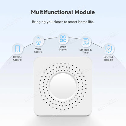 Matter WiFi Smart Switch für Homekit Smartthings Home Assistant 16A Smart Home Automation Relaismodul Funktioniert mit Alexa Google.