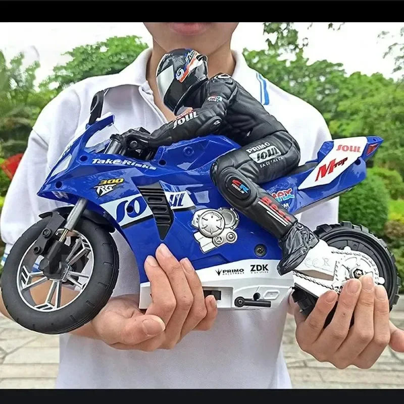 1/6 RC Motorcycle Rc Cars Self-stable Balance Standing Competitive Racing Drift Stunt Electric Motorcycle Toys for Kids Children.
