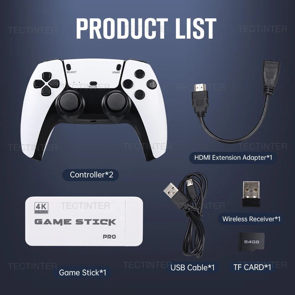 M15 4K Video Game Console Game Stick Retro Handheld Game Player M8 Plus  Built-in 30000 Games For GBA/SFC/Arcade Game Boy Gift.