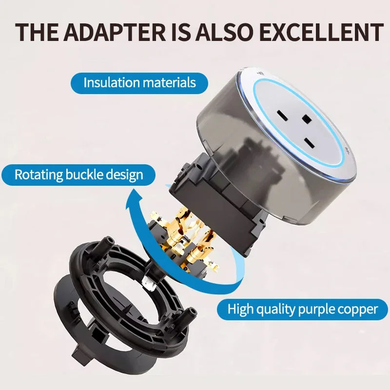 Steckdose Power Rail Steckdose verdeckte verdeckte Wand Küchen steckdose mit EU, UK und koreanischen Universal stecker Adapter.