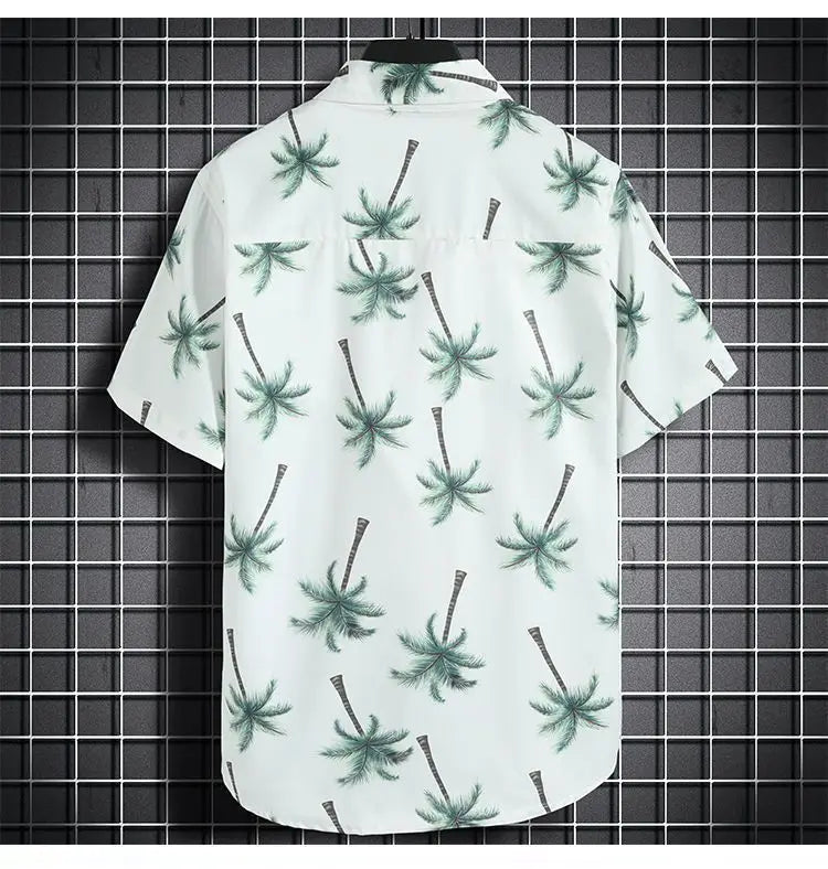 Beach Clothes For Men 2 Piece Set Quick Dry Hawaiian Shirt and Shorts Set Men Fashion Clothing Printing Casual Outfits Summer.