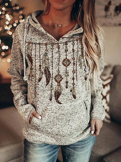 Wolf Hoodie Women Fashion Oversized Hoodies Vintage Sweats Girls Coat Women Sweatshirt Coat Hooded Pullover Owl Tracksuit Autumn.