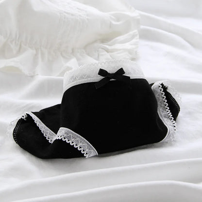 3Pcs/set Women Sexy Cotton Panties Underwear Seamless Soft Briefs Skin-Friendly Female Lingerie Mid-waist Black Underpants.