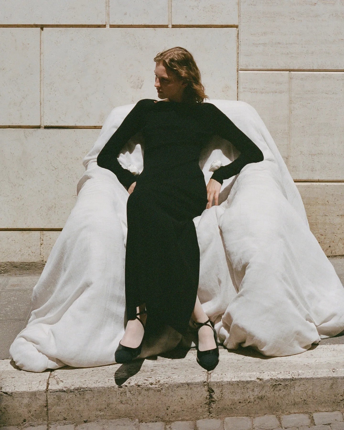 Tossy Weibliche Rüschen Strickwaren Langes Kleid Mode Patchwork Schlank Kontrast Revers Casual Party Kleid Kleid frauen Stricken Maxi Kleid