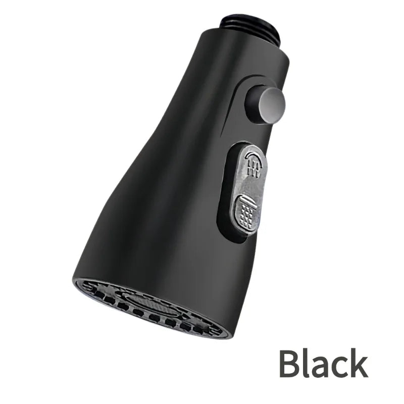 Kitchen Pull Out Faucet Sprayer Nozzle Universal 360° Rotation Faucet Extender 3 Modes Durable Water Saving Shower Spray Head