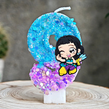 Heißer Kpop Dämon Jäger Thema Kerze 3D Nummer 0-9 Kinder Geburtstag Kuchen Dekoration Baby Dusche Anime Party liefert Geschenke