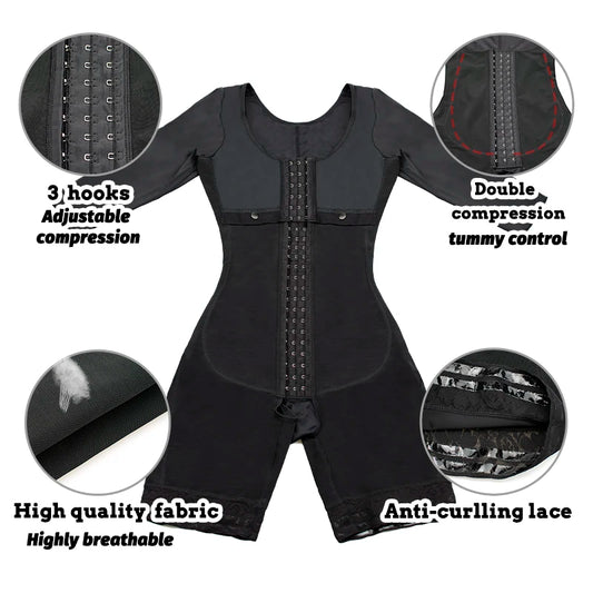 Girdles Shapewear Faja Colombianas Shaper Bodysuits Tummy Slimming Corset Full Body Reducer Postpartum Carving Bodices Sheath.