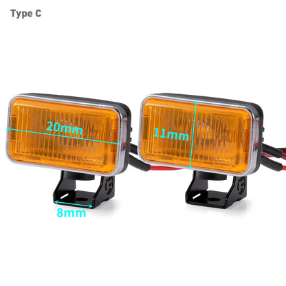 AXSPEED 1Set LED Lights Headlights Spotlight for TRX-4 TRX-6 Axial SCX10 90046 Wraith 1/10 RC Car Decoration Parts Accessories.
