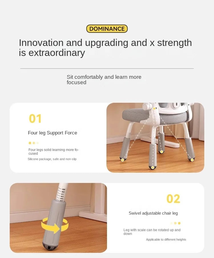 Computerstuhl, Heimsitz, Taille, Studentenschreibtisch, Arbeitsstuhl mit Lift und verstellbarer Rückenlehne