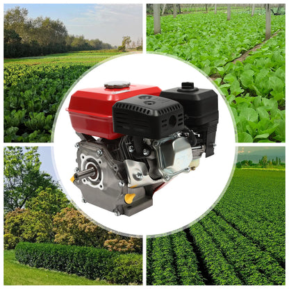 4-Takt-Benzinmotor 212 cc, 7,5 PS, 4000 W, 3600 U/min, Einzylinder-Handgezogener Benzinmotor, Durchmesser der Kurbelwelle ist 20 mm