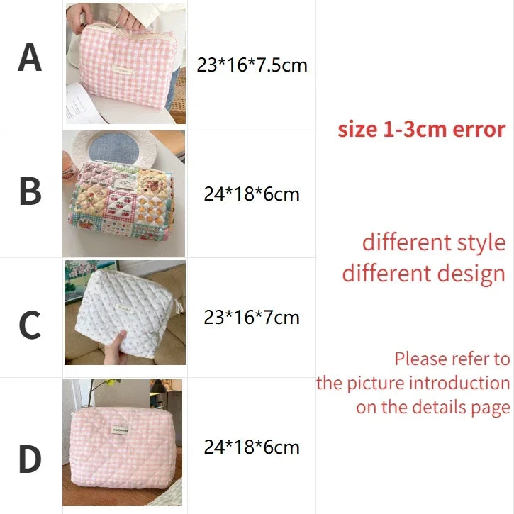 Large Capacity Women's Cosmetic Bags Cases Casual Ladies Small Storage Bag with Zipper Female Travel Clutch Bag Small Handbags.
