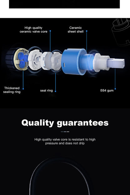 High end black brass kitchen faucet magnetic suction design 2 function single handle cold and hot dual control sink faucet