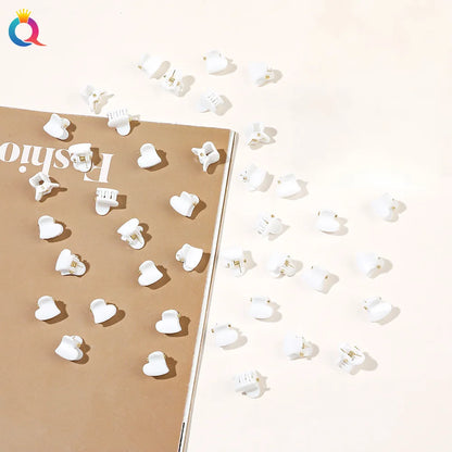 50Pcs Flower Hair Clips Multi color Mini Cute Hair Styling Accessories for Girls and Women Birthday Gifts,10 Colors at Least