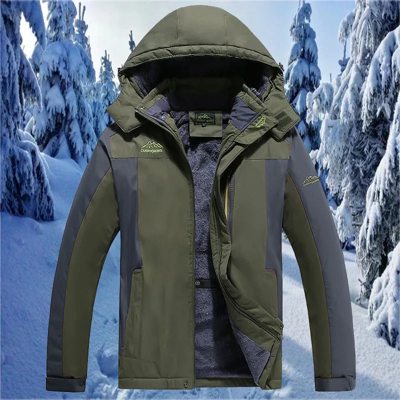New Winter Men's Down Jacket, Red Sports Casual Coat, Blue Waterproof Jackets (This Jacket Has A Thinner Version Available)