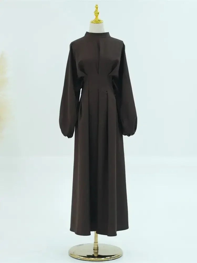 Ramadan Linen Abaya Dubai Turkey Islam Muslim Modest Dress Kaftan Prayer Clothes For Women Kebaya Robe Arabe Femme Musulmane