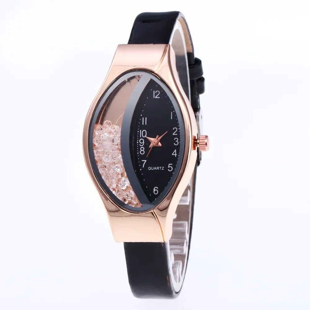 Fashion Women Watch Luxury Brand Ladies Clock Watches Pu Leather Wristwatch Women Watch Gift Montre Femme Relogios Feminino.