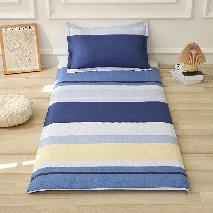 WASART Fully enclosed with zipper mattress protector cover geometric printed baby couple single double bed sheet protection pad.