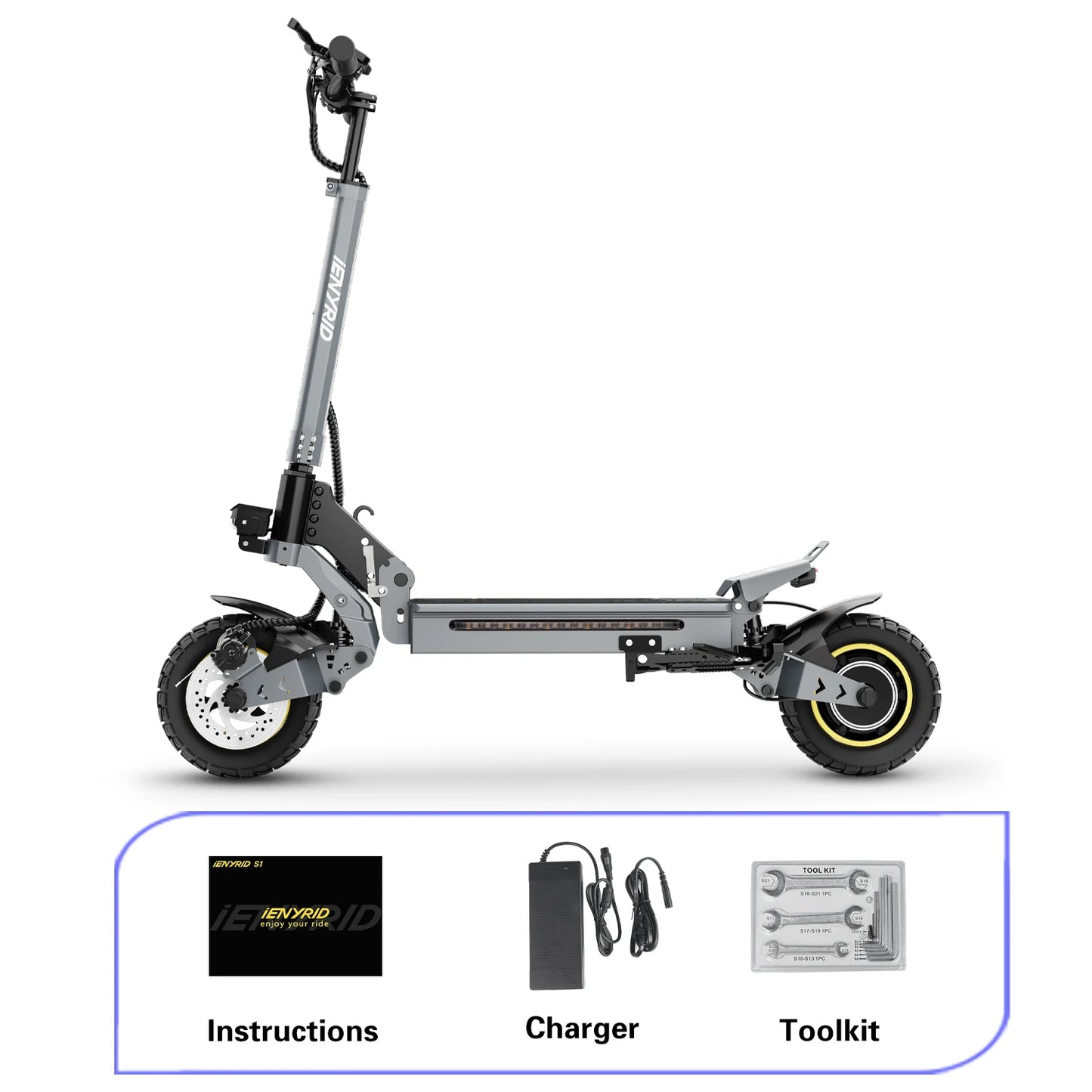 iENYRID S1 Foldable Adult Electric Scooter E-Scooter 45 km/h Electric Kick Scooter 800W Skateboards 48V 15Ah Kickboard.