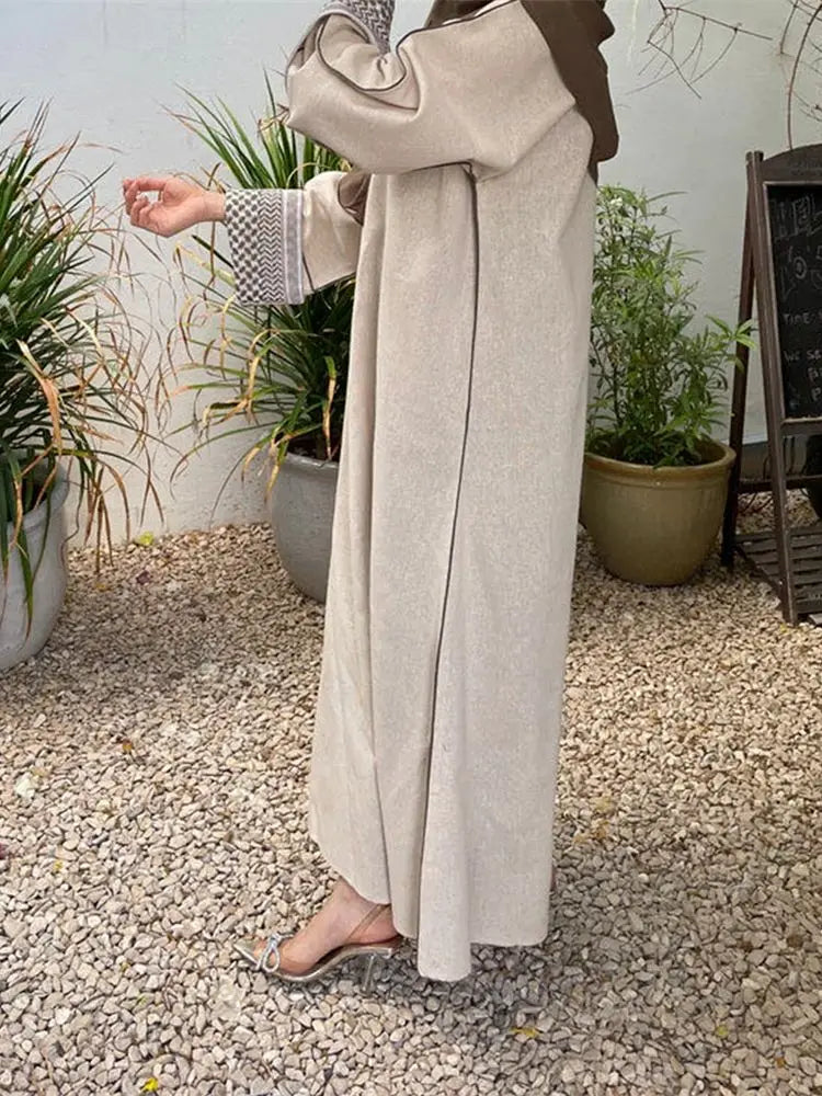Ramadan Eid Plain Modest Abaya Dubai Muslim Islam Kaftan Dress Abayas For Women Kebaya Caftan Marocain Vestidos Robe Musulmane.