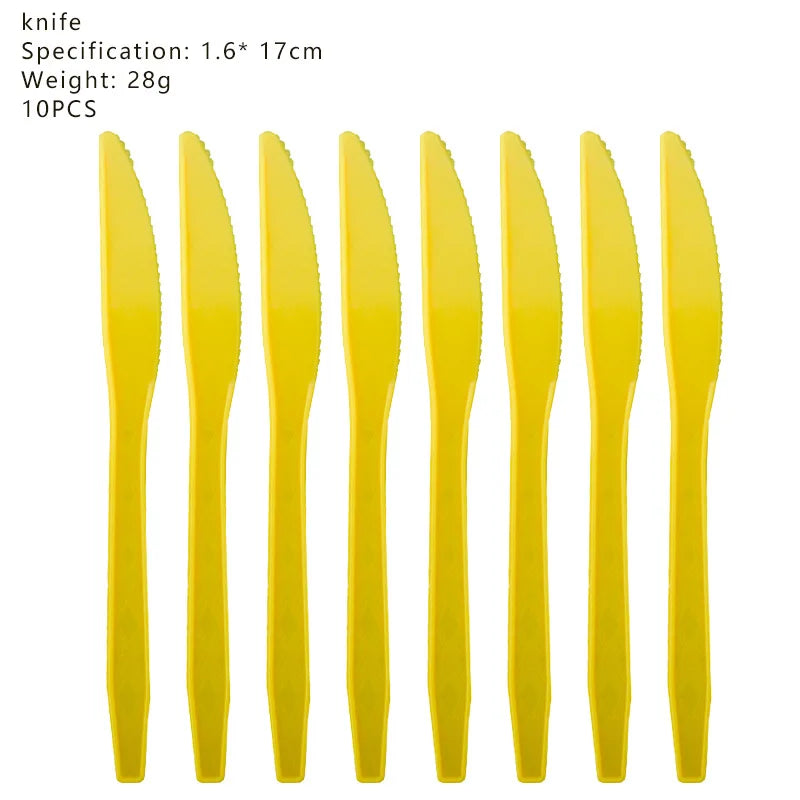 Cartoon M & Minions Geburtstag Party Dekoration Einweg Geschirr Tasse Teller Tischdecke Luftballons Gelb Große Augen Hintergrund Banner