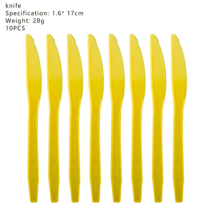 Cartoon M & Minions Geburtstag Party Dekoration Einweg Geschirr Tasse Teller Tischdecke Luftballons Gelb Große Augen Hintergrund Banner