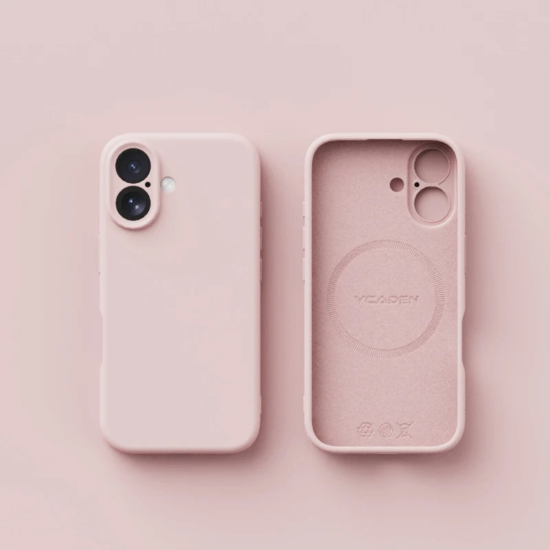 for iPhone 16E Magsafe Liquid Silicone Case Solid Colour Matte Soft Bumper Phone Cover for iPhone 16 Plus 16 Pro Max Cases.