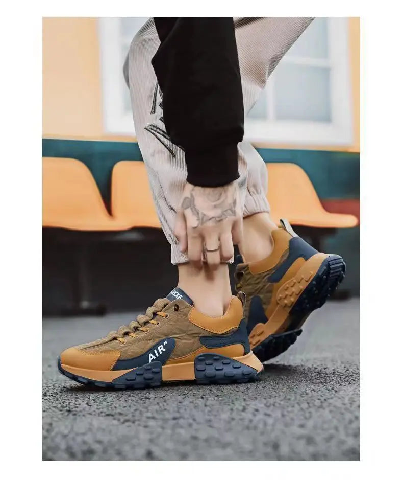 Männer Turnschuhe Plattform Männer Schuhe 2025, Neue Laufschuhe für Männer Luxus Marke Lässig Vulkanisierte Schuhe Bequem Tenis Masculino