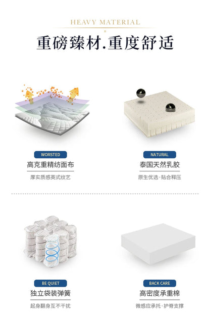 Naturlatex-Matratze 180 x 200 feste Luftmatratze King Double Colchones De Cama Cochao Casal Möbel für Schlafzimmer