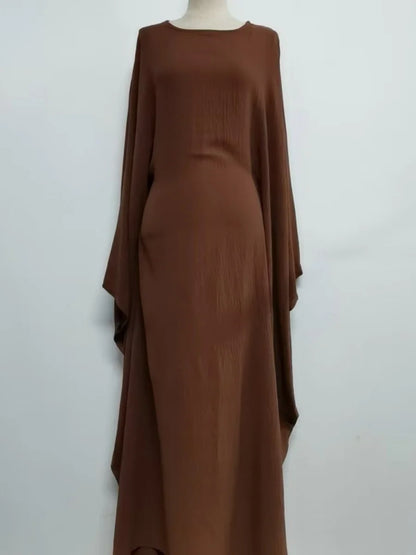 Muslim Women Arabic Dubai Abaya Plus size adjustable Waist Long Dress Modest Kaftan Robe Imitation Linen Femme Islam Clothing.