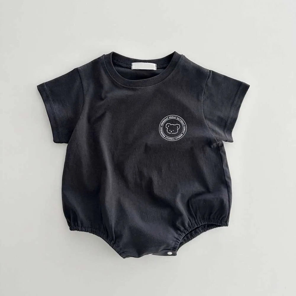 0-2Y Sommer Baby Body Niedlichen Cartoon Gedruckt Einteiliges für Kleinkinder Mädchen und Jungen Baby Kleidung Kleinkind Kurzarm Overall